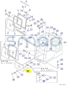 FRONT GLASS LOWER 20Y-54-37610