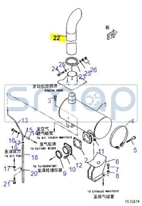 EXHAUST PIPE 6151-11-4950